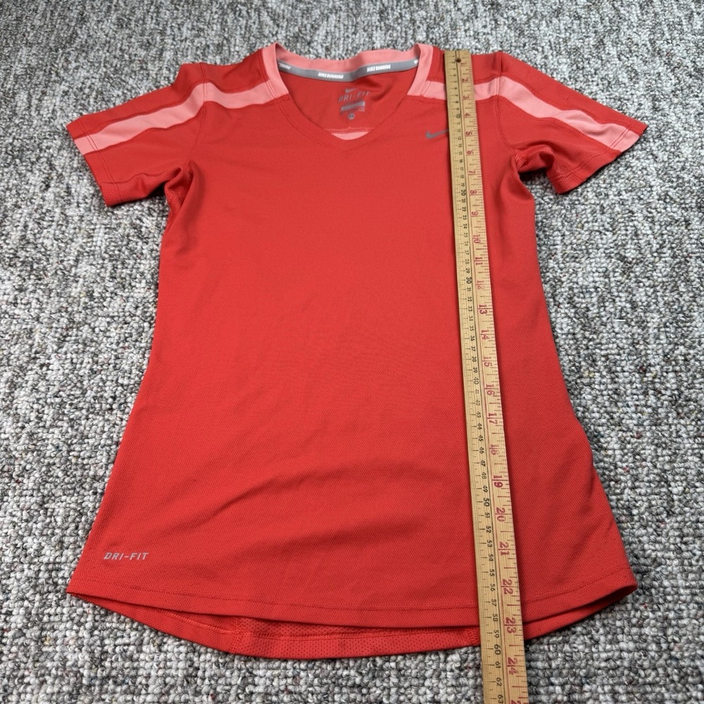 Nike Shirt Womans XS Running Short Sleeved Training Gym Hot Pink Dri Fit - Picture 5 of 13